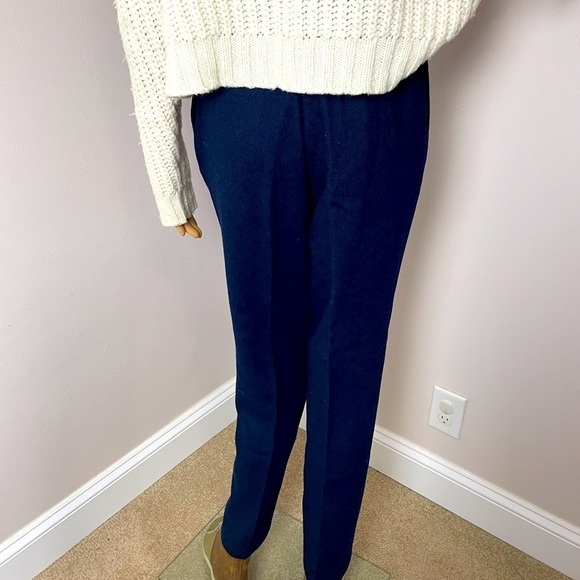 Vintage High-Waisted Wool Trousers – Size 9/10 - Picture 5 of 13